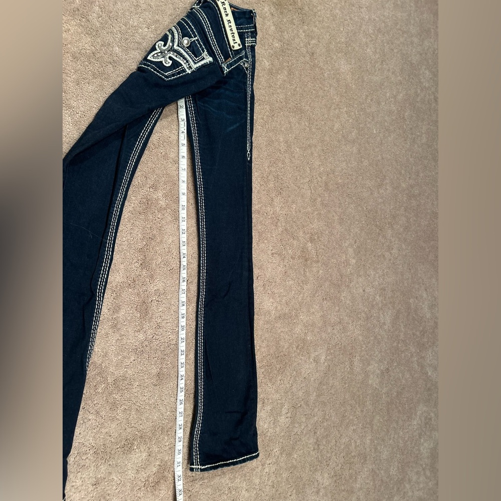 Rock Revival Dark Blue Boot Cut Jeans - Picture 6 of 6